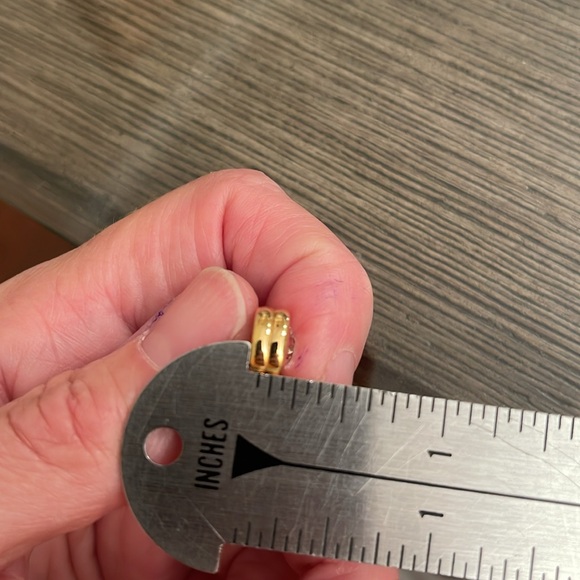 Vintage Swarovski Crystal Three Stone Drop Earrings, Gold-tone - Picture 10 of 16